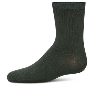 Memoi Toddler's and Kids' Basic Soft Rayon from Bamboo Crew Socks - 1 of 4