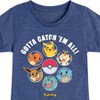 Girls' - Pokémon - Gotta Catch Em All Design Fitted Short Sleeve Graphic T-Shirt - 2 of 4
