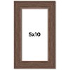 PosterPalooza | 5x10 Wide Barnwood Picture Frame, UV Acrylic, 6 Finishes - Grey, Brown, White, and Black - 2 of 4