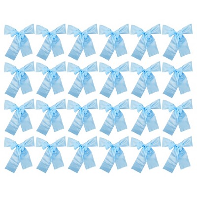 Unique Bargains Chair Sashes Self-Tie 108.27"x6.69" Sky Blue 20 Pcs