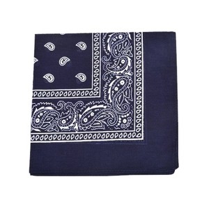 Unibasic Paisley 100% Cotton Bandana XL, head wrap, handkerchief - 10 Pack - 1 of 4