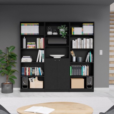 Xiyuyeu 3 Piece Bookcase Set 74