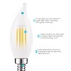 Luxrite LED Chandelier Light Bulbs, E12 LED Bulb Dimmable, 60 Watt Equivalent, 2700K Warm White, Candelabra Bulb, 450 Lumens, UL Listed 16 Pack - 3 of 4
