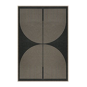 Lahome Modern Rainbow Jute Washable Outdoor Area Rug-Soft, Durable Carpet for Patio, Garden, or Balcony - 1 of 4