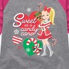 JoJo Siwa Sweet As A Candy Cane  - Athletic Heather/Fuchsia - 3T - 2 of 3
