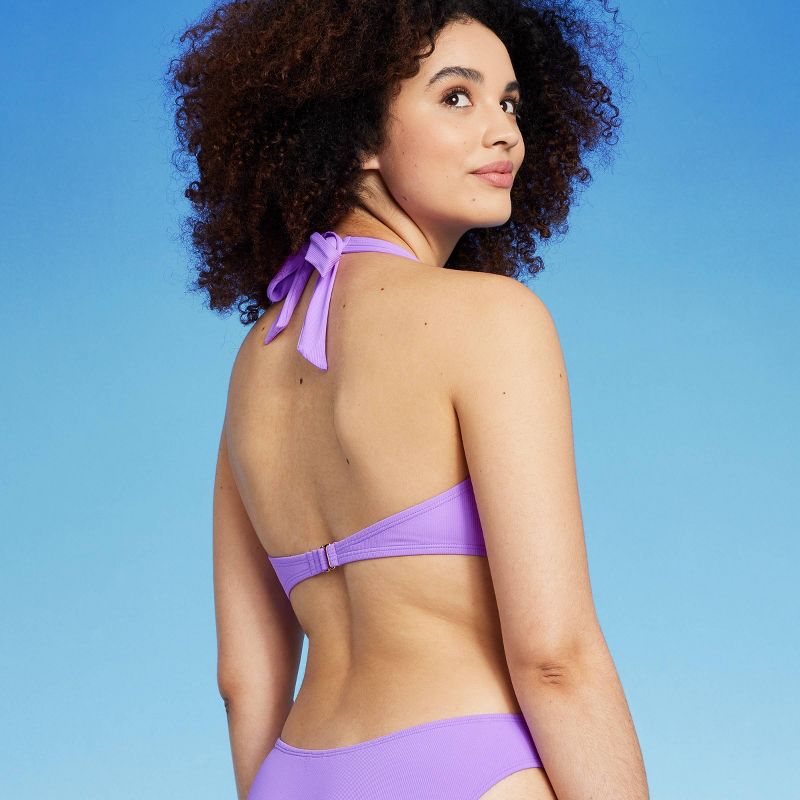 Women's Heart Detail Bralette Bikini Top - Wild Fable™ Purple, 6 of 15