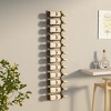 vidaXL Iron Wall-Mounted Wine Rack - Contemporary Wine Storage for Up to 12 Bottles, Gold Finish - 2 of 4