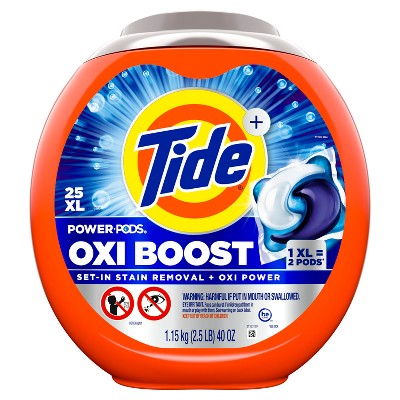 Tide Oxi Boost Power Pods Laundry Detergent - 25ct