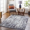 Hauteloom Mace Living Room, Bedroom Area Rug - Contemporary - Slate Blue, Charcoal, Cream - 9'10" x 13' - 3 of 4