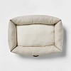 Neutral 4-Sided Bolster Dog Bed - Boots & Barkley™ - Cream - 2 of 3