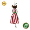 Santa Land Yvie In Vintage Candy Cane Striped Gown - 1 Glass Ornament 7.00 Inch, Glass - Dames Of Candy Stripe Lane Shopper Italian Italy 23D1050 7.0 - 2 of 3