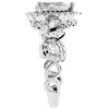 Pompeii3 1 1/2Ct Diamond & Moissanite Halo Engagement Ring in 10k Gold - 2 of 4
