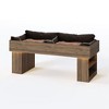 Heynemo Elevated Dog Bed Modern Wooden Pet Bed with 2 Cushions and Led Light, Small to Medium Elevated Pet Bed with Storage shelves - 4 of 4
