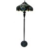 Chloe Lighting Leslie Tiffany-style Victorian 2 Light Floor Lamp 18" Shade - 2 of 4