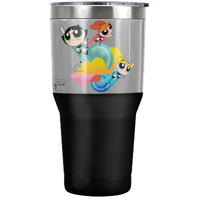 Powerpuff Girls Spiral Streaks Steel Tumbler 30oz Coffee Travel Mug
