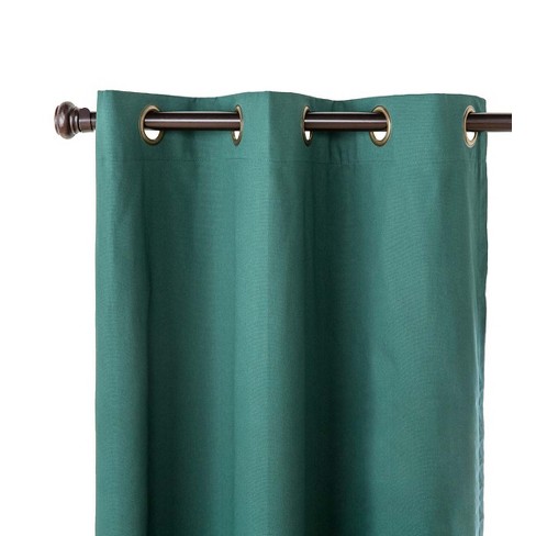 Plow & Hearth 84"L Thermalogic Energy Efficient Insulated Solid Grommet-Top Curtain Pair Pine - image 1 of 2