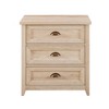 NicBex 3 Drawers Nightstand with Cup Handles,Bedside Table with Storage Space,Modern Side Table for Bedroom - 4 of 4