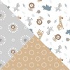 Sammy & Lou 3 Pack Fitted Crib Sheet Set - Safari Squad - 2 of 4