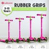 Lascoota 2-in-1 Kids Kick Scooter, Adjustable Height Handlebars and Removable Seat, 3 LED Lighted Wheels and Anti-Slip Deck - 4 of 4