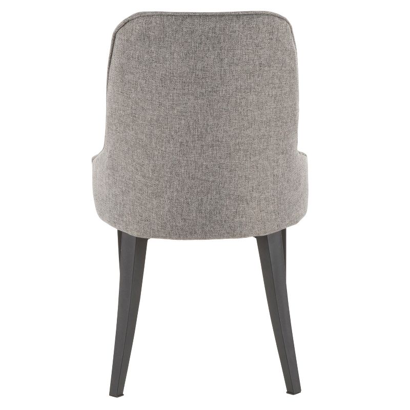 Set of 2 Nueva Contemporary Dining Accent Chair Gray - LumiSource, 6 of 12
