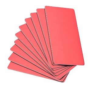 Unique Bargains DIY Laser Printing Office Engraving Blank Metal Cards 10 Pcs - 1 of 4