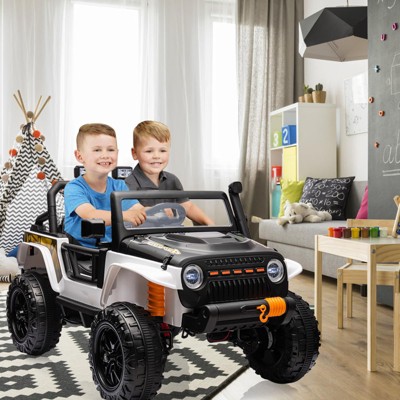 24V Ride-On Truck Car for Kids with Parent Remote Control – 3 Speeds, 4-Wheel Suspension, LED Lights, Music/MP3 Player & Safety Belt