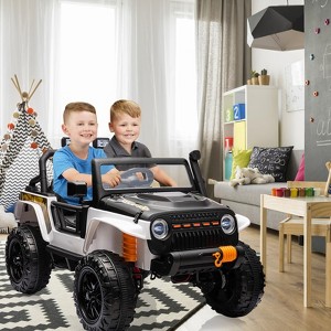 24V Ride-On Truck Car for Kids with Parent Remote Control – 3 Speeds, 4-Wheel Suspension, LED Lights, Music/MP3 Player & Safety Belt - 1 of 4