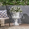 XINGHANZHENXUAN Gray Arden Roman-Style Urn Planter, Lightweight Concrete Decorative Flower Pot with Drainage Hole, Indoor/Outdoor Use - 3 of 4