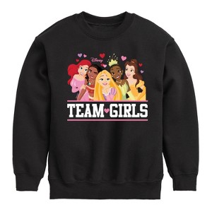 Boys' - Disney - Team Girls Graphic Long Sleeve Fleece Sweatshirt - 1 of 4