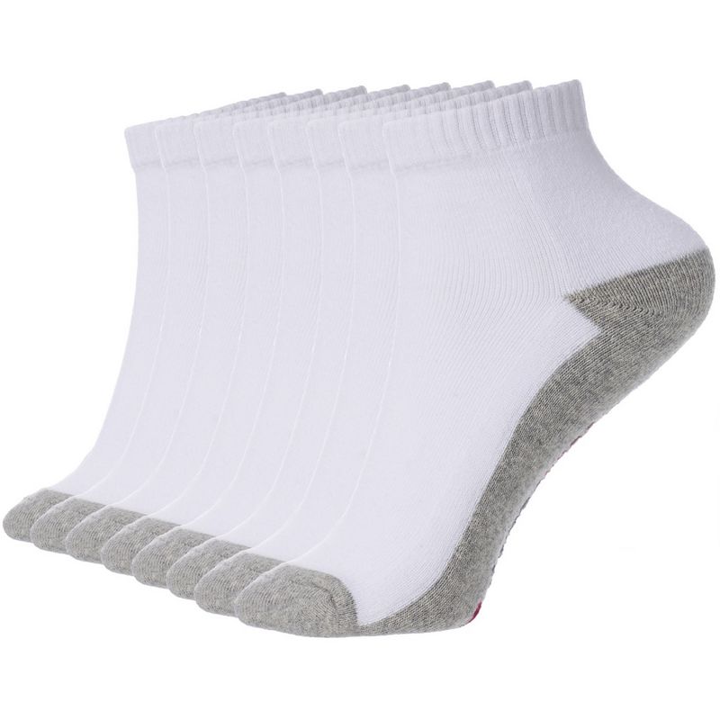 Alpine Swiss Mens 8 Pack Cotton Ankle Socks Athletic Performance Cushioned Socks Shoe Size 6-12, 1 of 7