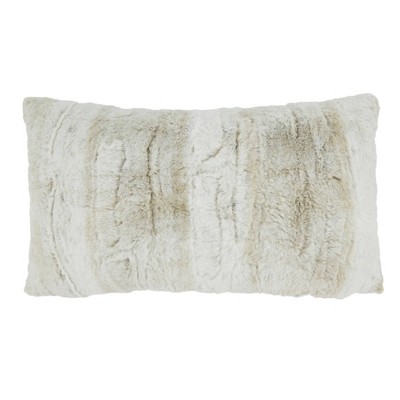 White fur pillow outlet target