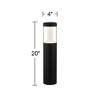 John Timberland Nicola 20" High Black LED Landscape Bollards Set of 2 - 4 of 4