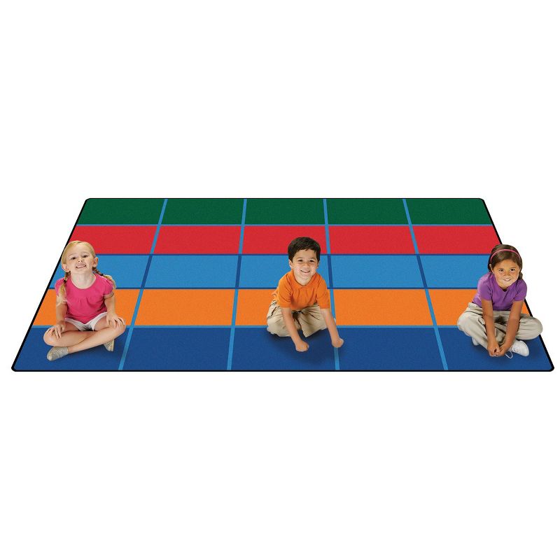 Carpets For Kids Color Blocks Seating KID$ Value PLUS Rug 6' x 9', 2 of 6