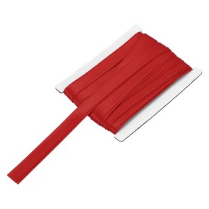 Unique Bargains Satin Fabric Quilting Hemming Binding DIY Craft Double-Fold Bias Tape - 1 of 4