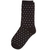 Memoi Women's Mini Dot Cashmere Crew Socks Black 9-11 - 3 of 4