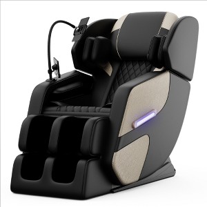 Zero Gravity Massage Chair Recliner with Full Body Air Pressure and Bluetooth Audio and Ambient Lighting - 1 of 4