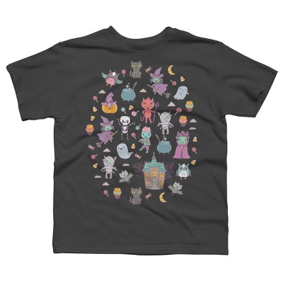 Boy's Design By Humans Cute Halloween By kostolom3000 T-Shirt