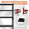 Heavy Duty Garage Shelving Units,5-Tier Adjustable Storage Shelves,Loads 2500 LBS,Adjustable Garage Storage Shelving, Metal Storage Utility Racks Shel - 4 of 4