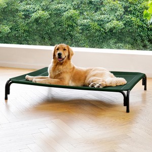 Teslin Fabric Elevated Dog Bed for Outdoor and Indoor Use - Spacious, Breathable & Durable - 1 of 4