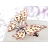 Anna-Kaci Crystal Cute Old Rose Golden Tone Speckled Butterfly Pin Fashion Brooch - Multicolor - 2 of 4