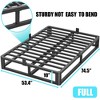 Aoibox 10 Inch Metal Full Bed Frame Heavy Duty Platform Support 3500 LBS, Rounded Corners, Noise Free, Easy Assembly - 3 of 4