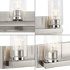 Progress Lighting Goodwin 3-Light Brushed Nickel Vanity Light with Clear Glass Shades - 4 of 4