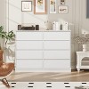 8 Drawer Dresser for Bedroom, Wide Wooden Chest of Drawers with Wide Top - 4 of 4