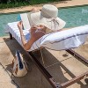 Arkwright Las Rayas Chaise Lounge Cover - (Pack of 2) 100% Cotton Terry Towel with Fitted Pocket, 30x85 - 3 of 4