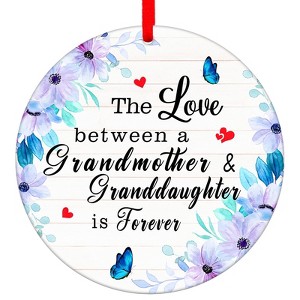The Love Between Grandmother and Granddaughter is Forever Christmas Ornaments Gifts - 1 of 4