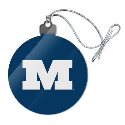 Millikin University Primary Logo Acrylic Christmas Tree Holiday Ornament