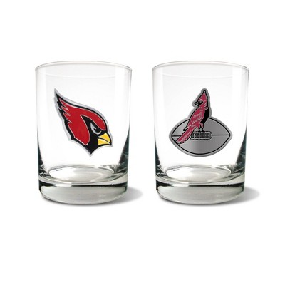 NFL Arizona Cardinals Rocks Glass Set - 2pc