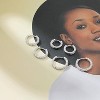 3 Pairs Small Huggie Hoop Earrings Tiny Cartilage Earrings Unisex Cubic Zirconia 8mm/10mm/12mm - 2 of 4