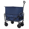 YONWAY Foldable Wagon Cart,Dual-Layer Design Beach Wagon,with All-Terrain Wheels for Camping Shopping Sports Gardening Fishing 225lbs Capacity - 4 of 4