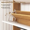 ALEXOUN Shoe Storage Cabinet,Freestanding Shoe Cabinet Storage with wooden handle for Entryway,Hallway - 4 of 4